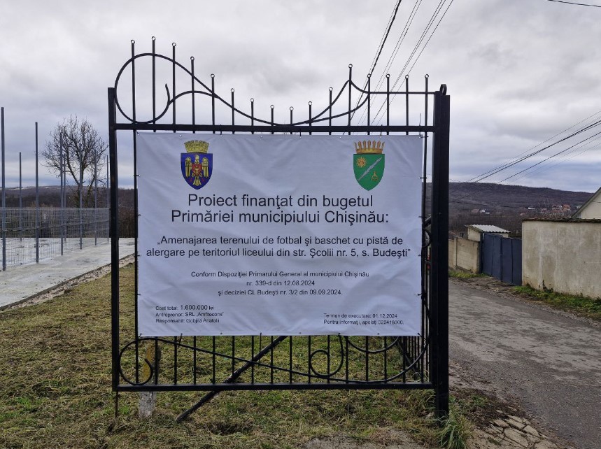 Primăria Chișinău continuă investițiile: Un nou stadion multifuncțional prinde contur în suburbia Budești